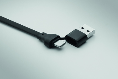 Logotrade business gift image of: 60W cable keyring recycled ABS